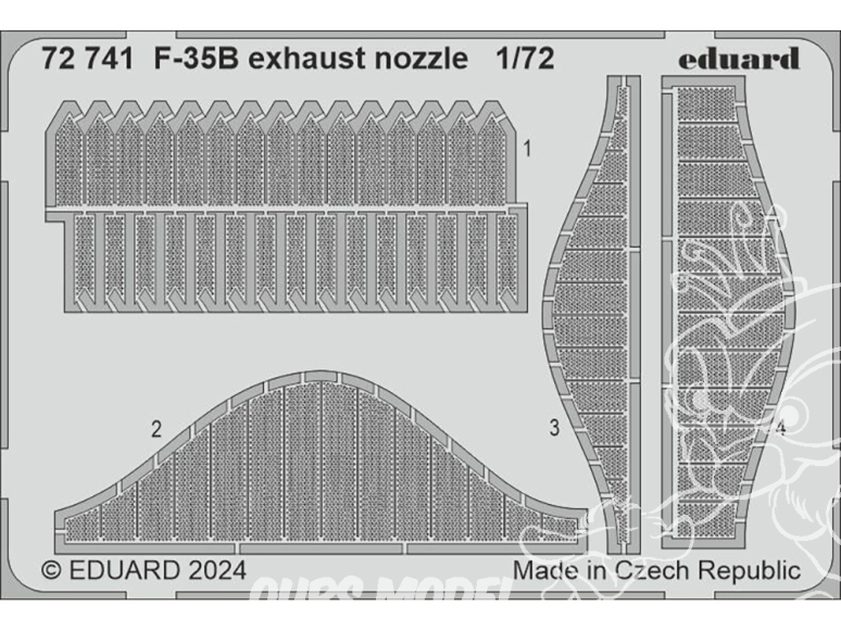 Eduard photodecoupe avion 72471 Tuyère F-35B Tamiya 1/72