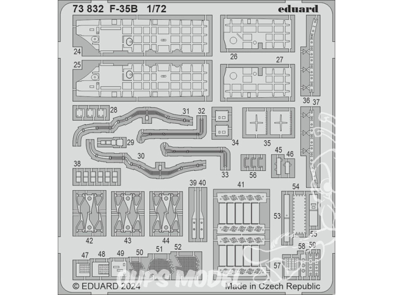 Eduard photodecoupe avion 73832 Amélioration F-35B Tamiya 1/72