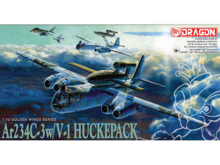 Dragon maquette avion 5011 Arado Ar 234C-3 avec V-1 Huckepack 1/72