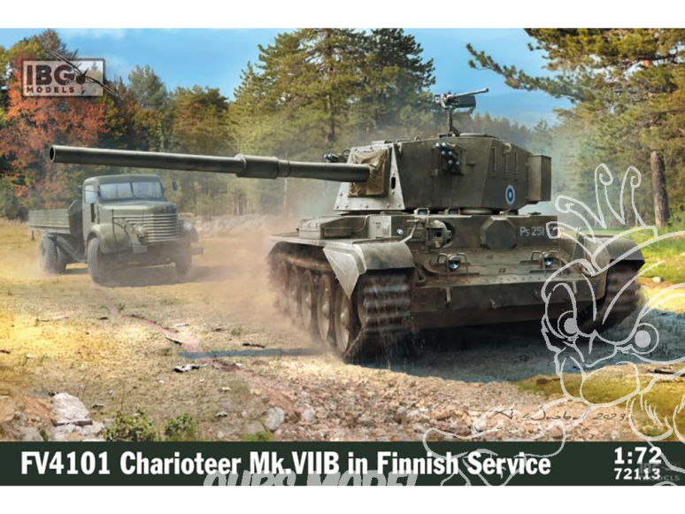 IBG maquette militaire 72113 Le char FV 4101 Charioteer Mk.VII en service en Finlande 1/72