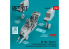 ResKit kit amelioration RSU48-0327 Cockpit OV-10A décalco 3D trains d&#039;atterrissage compartiment roues roues lestées kit ICM 1/48