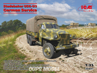 Icm maquette militaire 35493 Studebaker US6-U3 en service en Allemagne1/35