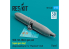 ResKit kit armement Avion RS72-0468 Pod de canon SUU-16A 20 mm ouvert pour aile F-4 Phantom IIC, D 1pcs 1/72