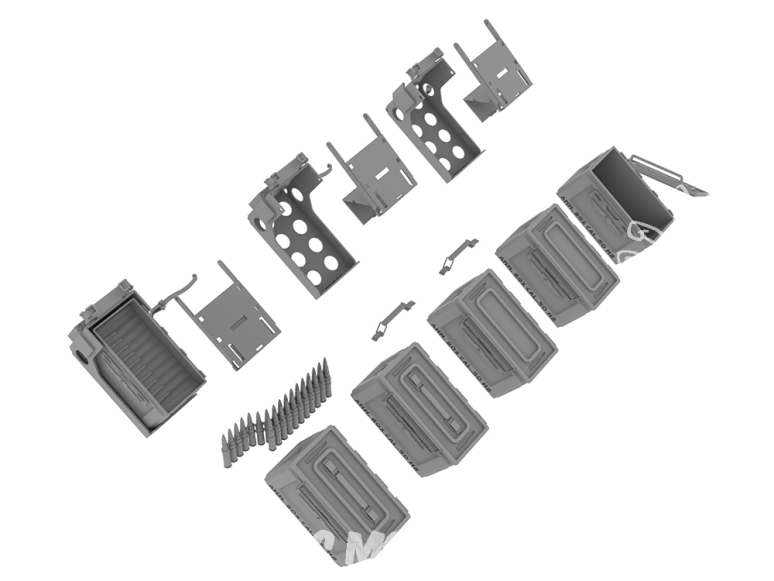 HD Models maquette HDM35211 Plateaux à munitions U.S. pour D80030 et caisses de munitions 1/35