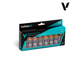 Vallejo Peinture Acrylique Model Color 70124 Color Set Visage et teints de peau 8x18ml