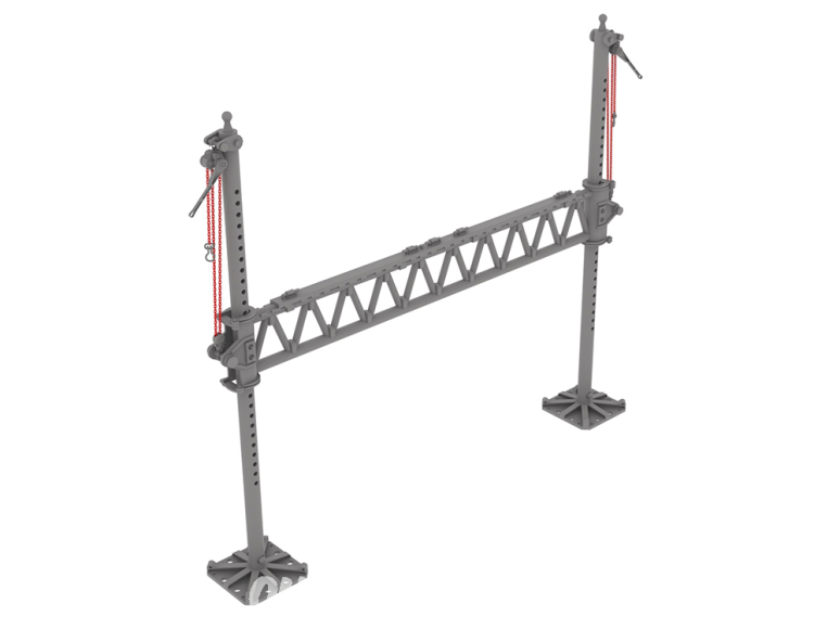 HD Models maquette HDM35237 Tréteaux pour passerelles type acier pour Pont M2 1/35