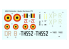 Decalques HMH DH-D72-001 Decals Hawker Hurricane 1/72