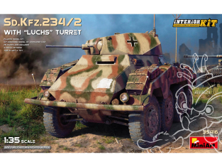 Mini Art maquette militaire 35416 Sd.Kfz.234/2 AVEC TOURELLE « LUCHS ». KIT INTÉRIEUR 1/35