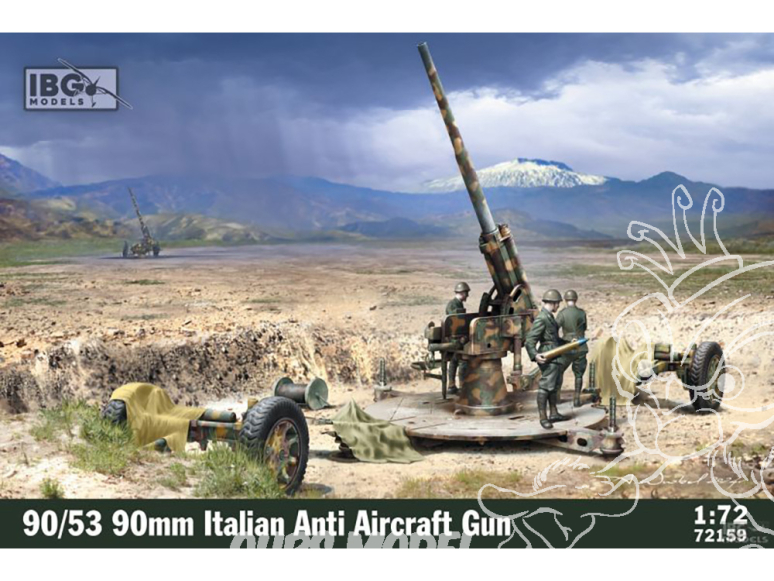 IBG maquette militaire 72159 90/53 Canon antiaérien italien de 90 mm 1/72