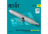 ResKit kit armement Avion RS32-0468 Pod de canon SUU-16A 20 mm ouvert pour aile F-4 Phantom IIC, D 1pcs 1/32