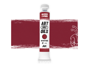 AK peinture a l'huile AKABT505 Carmin de garance 20ml