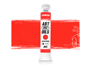 AK peinture a l'huile AKABT605 Vermilion 20ml