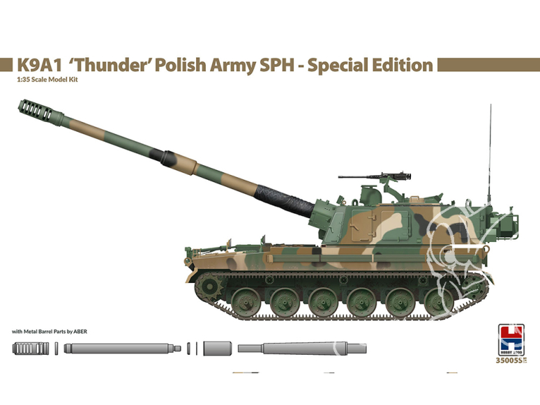 Hobby 2000 maquette militaire 35005SE K9A1 "Thunder" Armée Polonaise SPH Special Edition 1/35