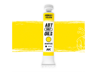 AK peinture a l'huile AKABT535 Jaune primaire 20ml