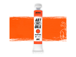 AK peinture a l'huile AKABT625 Orange 20ml