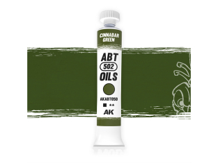 AK peinture a l'huile AKABT050 Vert cinabre 20ml