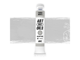 AK peinture a l'huile AKABT165 Blanc délavé 20ml