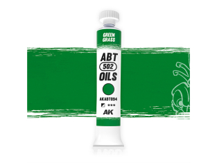 AK peinture a l'huile AKABT094 Herbe verte 20ml