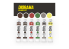 AK peinture a l&#039;huile AKABT307 ENSEMBLE DE COULEURS POUR DIORAMA 6x20ml