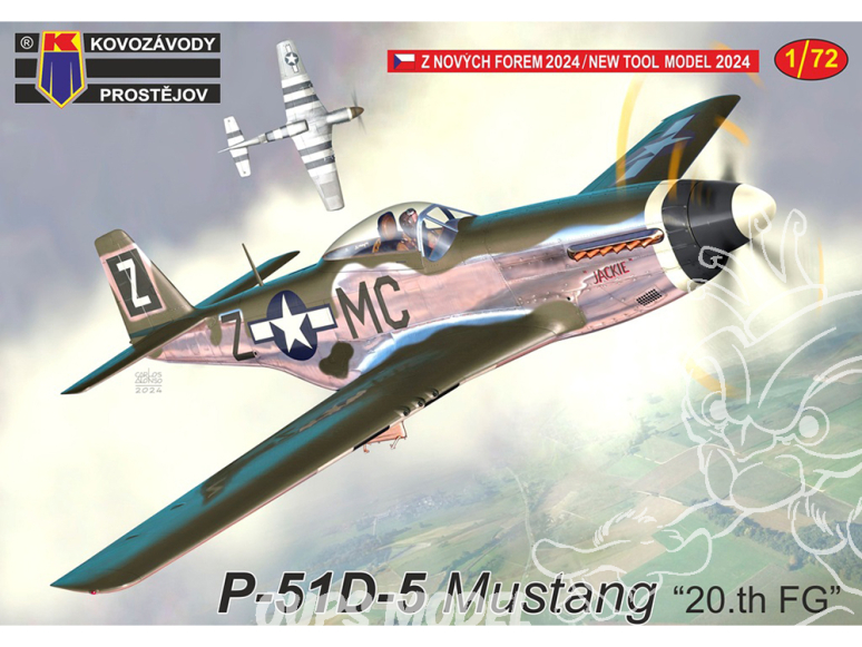 KP Model kit avion KPM0440 P-51D-5 Mustang 20.th FG 1/72