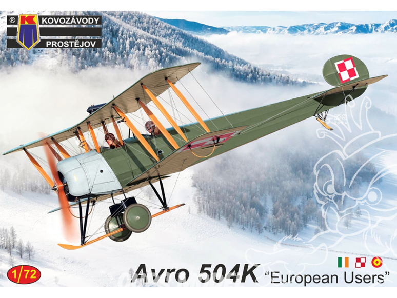 KP Model kit avion KPM0465 Avro 504K Utilisateurs européens 1/72