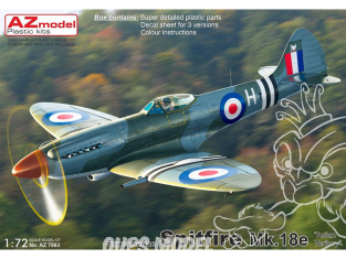 AZ Model Kit avion AZ7883 Spitfire Mk.18e Territoire asiatique 1/72