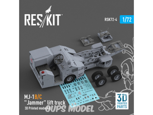 ResKit kit RSK72-0004 MJ-1B/C " Jammer " lift truck 3D Printed model kit 1/72