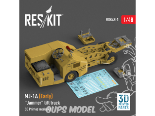 ResKit kit RSK48-0001 MJ-1A (Early) " Jammer " lift truck 3D Printed model kit 1/48