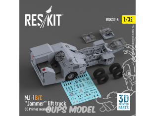 ResKit kit RSK32-0006 MJ-1AB/C " Jammer " lift truck 3D Printed model kit 1/32