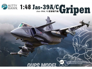 Kitty Hawk maquette avion 80117 JAS-39 A/C GRIPEN 1.48