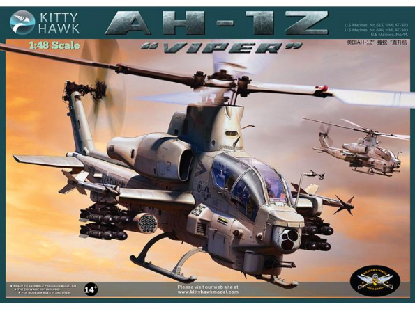 Kitty Hawk maquettes avions kh80125 Hélicoptère d'attaque BELL AH-1Z VIPER 1/48