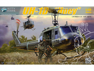 Kitty Hawk maquette hélicoptère kh80154 HELICOPTERE US ARMY BELL UH-1D "HUEY" 1970 1/48