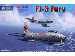 Kitty Hawk maquette avion KH80156 NORTH AMERICAN FJ-3 "FURY" 1/48