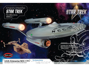 Polar Lights maquette espace 1000 The Original Series U.S.S. Enterprise NCC-1701 1:1000