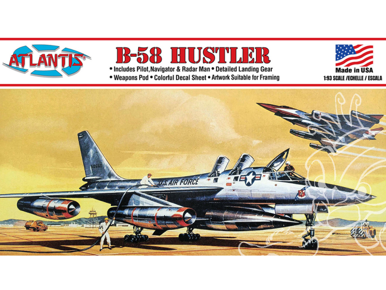 Atlantis maquette avion H252 B-58 Hustler 1/93