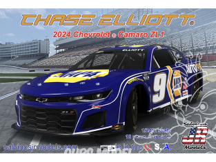 JR Models maquette voiture HMC2024CEP Chase Elliott N°9 2024 NAPA Primary Scheme 1/24