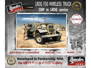 Thunder Model maquette militaire 35309 LRDG F30 Wireless Truck , Bonus Edition 1/35