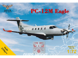 SOVA-M maquette avion 72078 PC-12M "Eagle" utility turboprop aircraft 1/72