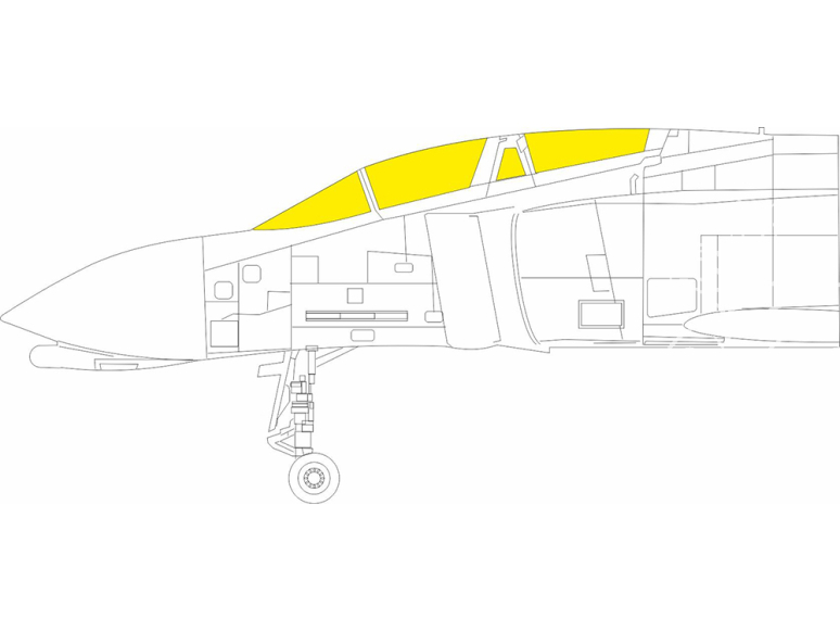 Eduard Express Mask EX1075 F-4C Phantom TFace Hobby 2000 / Academy 1/48