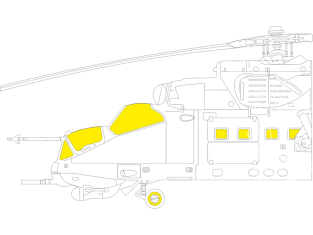 Eduard Express Mask EX1071 Mi-24P Trumpeter 1/48