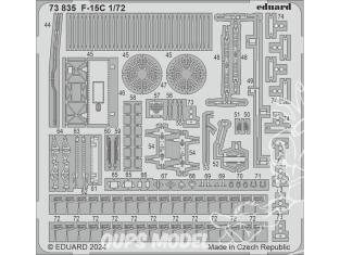 Eduard photodecoupe avion 73835 Amélioration F-15C Fine Molds 1/72