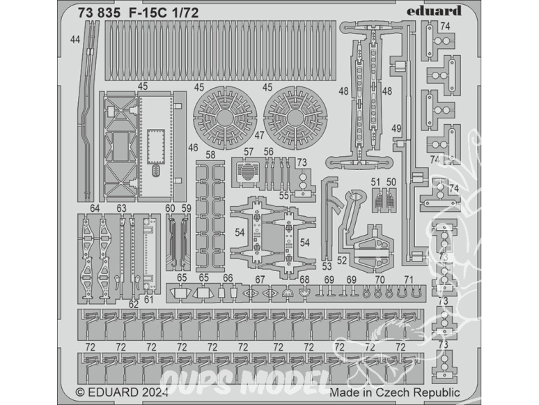 Eduard photodecoupe avion 73835 Amélioration F-15C Fine Molds 1/72