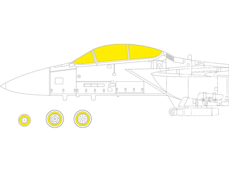 Eduard Express Mask CX674 F-15C Fine Molds 1/72