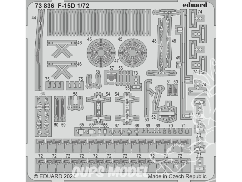 Eduard photodecoupe avion 73836 Amélioration F-15D Fine Molds 1/72