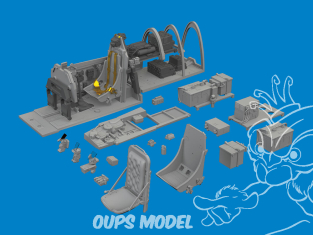 Eduard kit d'amelioration avion brassin Print 6481032 Cockpit P-51B Malcom verrière bois Eduard 1/48