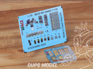 Eduard Space décalques 3D 3DL72047 F-15C Fine Molds 1/72