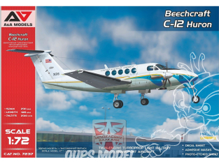 AA Models maquette avion 7237 Beechcraft Transporteur militaire C-12A/C/U « Huron » 1/72