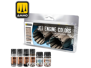 MIG set peinture et weathering ATOM-7445 Couleurs de réacteurs - moteurs à réaction 4 x 20ml + 2 x 35ml