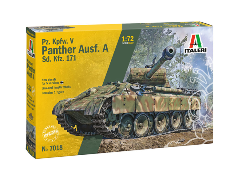 Italeri maquette 7018 Pz. Kpfw. V PANTHER Ausf. A Sd. Kfz. 171 1/72