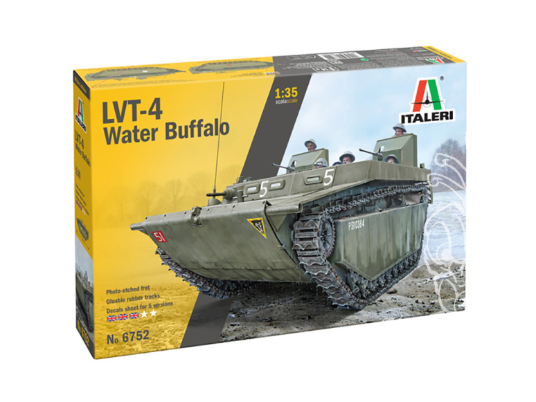 Italeri maquette militaire 6752 LVT-4 Water Buffalo (ETO) 1/35